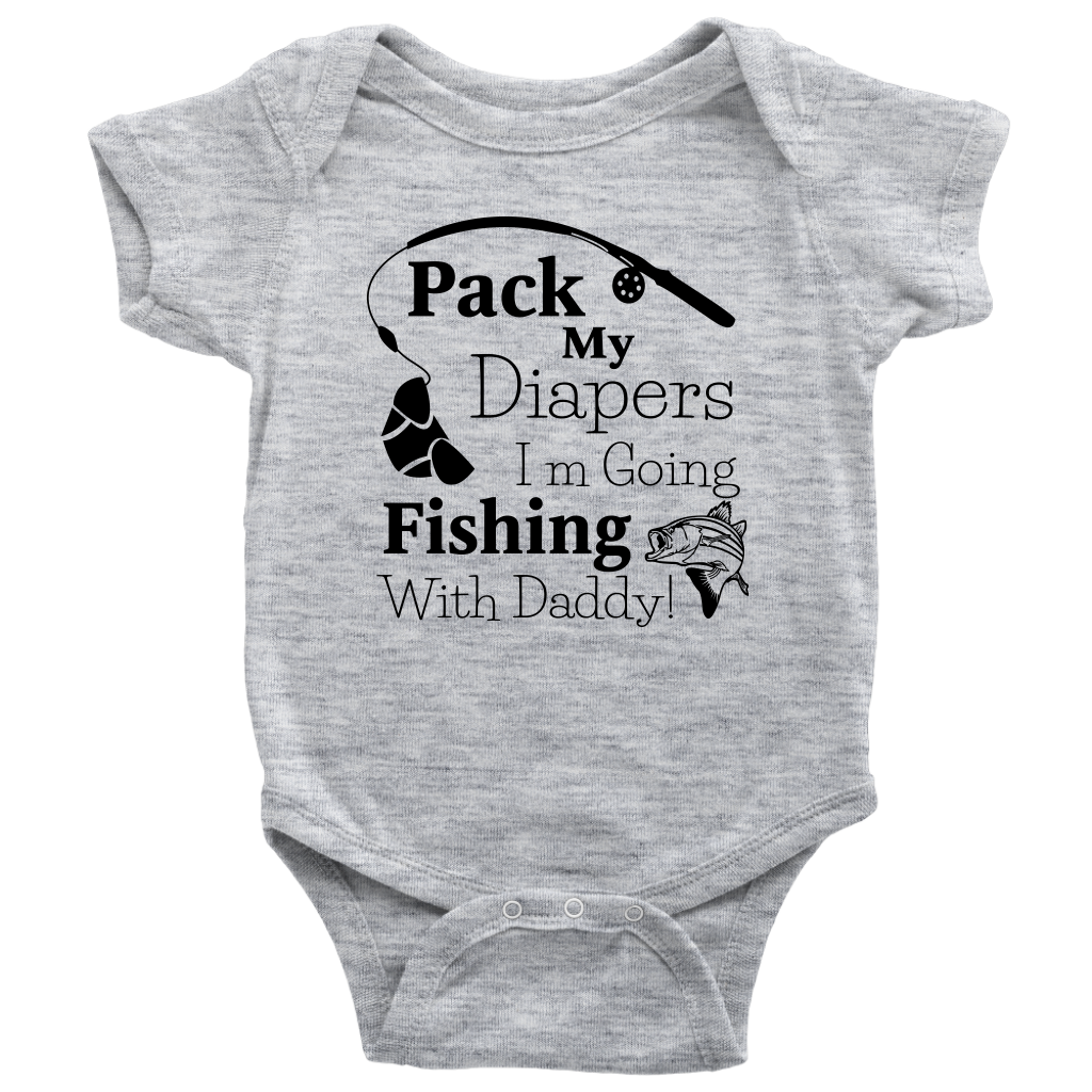 Fishing with Daddy Baby Onesie