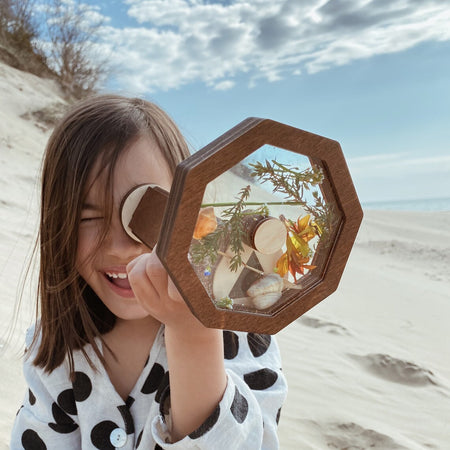 Handmade Wooden Kaleidoscope Toy For Kids